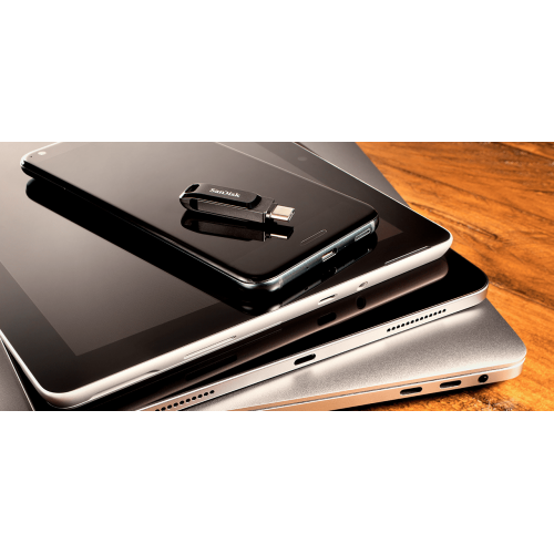 Накопичувач SanDisk Ultra Dual Drive Go 32GB USB Type-C (SDDDC3-032G-G46) Black купити в Україні: Київ, Львів, Хмельницький, Тернопіль, Івано-Франківськ | Низька ціна, відгуки, характеристики від TELEMART фото