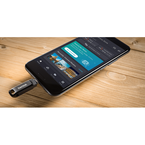 Накопичувач SanDisk Ultra Dual Drive Go 32GB USB Type-C (SDDDC3-032G-G46) Black купити в Україні: Київ, Львів, Хмельницький, Тернопіль, Івано-Франківськ | Низька ціна, відгуки, характеристики від TELEMART фото