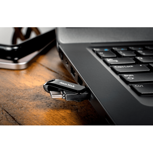 Накопичувач SanDisk Ultra Dual Drive Go 32GB USB Type-C (SDDDC3-032G-G46) Black купити в Україні: Київ, Львів, Хмельницький, Тернопіль, Івано-Франківськ | Низька ціна, відгуки, характеристики від TELEMART фото