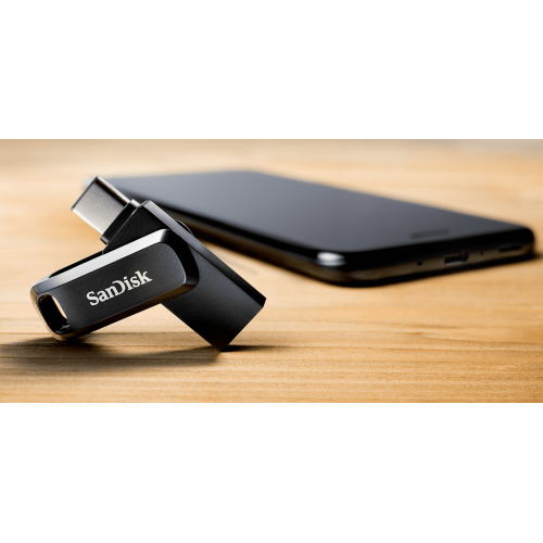 Накопичувач SanDisk Ultra Dual Drive Go 32GB USB Type-C (SDDDC3-032G-G46) Black купити в Україні: Київ, Львів, Хмельницький, Тернопіль, Івано-Франківськ | Низька ціна, відгуки, характеристики від TELEMART фото