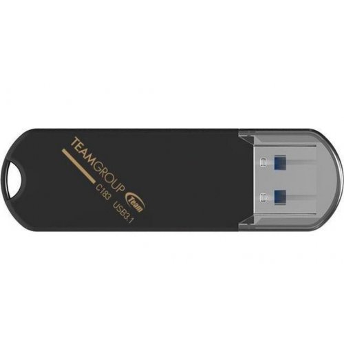 Купить Накопитель Team C183 64GB USB 3.1 (TC183364GB01) Black - цена в Харькове, Киеве, Днепре, Одессе
в интернет-магазине Telemart фото