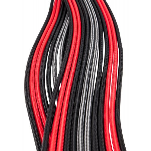 Купити Кабель 1stPlayer MOD Cable (BR-001) Black/Red - ціна в Києві, Львові, Вінниці, Хмельницькому, Франківську, Україні | інтернет-магазин TELEMART.UA фото