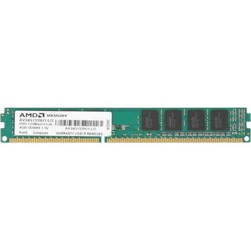 Продати ОЗП AMD DDR3 4GB 1333Mhz (AV34G1339U1-LO) за Trade-In у інтернет-магазині Телемарт - Київ, Дніпро, Україна фото