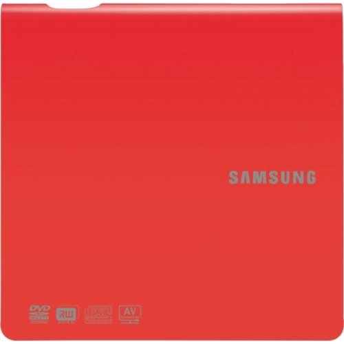 Купити Оптичний привід Samsung SATA DVD±R/RW 8x Slim (SE-208DB/TSRS) Red - ціна в Києві, Львові, Вінниці, Хмельницькому, Франківську, Україні | інтернет-магазин TELEMART.UA фото
