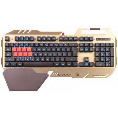 Photo Keyboard A4Tech Bloody B2418 8-Light Strike Red Black/Gold