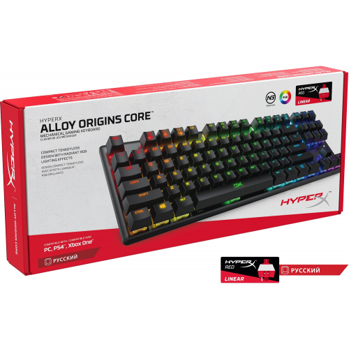 Photo Keyboard HyperX Alloy Origins Core HyperX Red (HX-KB7RDX-RU/4P5P3AX) Black
