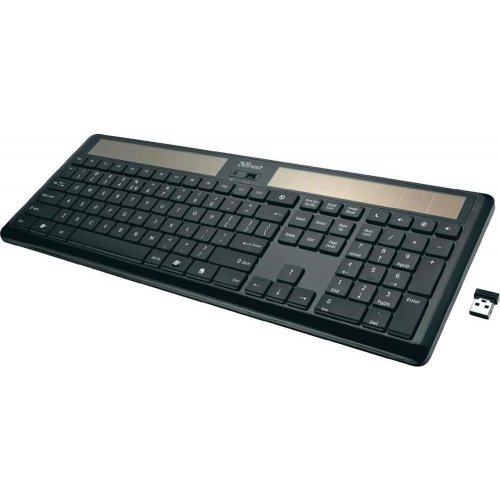 Купить Клавиатура Trust Helios Wireless Solar Keyboard - цена в Харькове, Киеве, Днепре, Одессе
в интернет-магазине Telemart фото