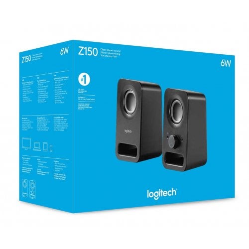 Купить Акустическая система Logitech Z150 Black - цена в Харькове, Киеве, Днепре, Одессе
в интернет-магазине Telemart фото