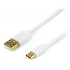 Кабель ATcom USB 2.0 AM-USB Type-C 0.8m (17425) White