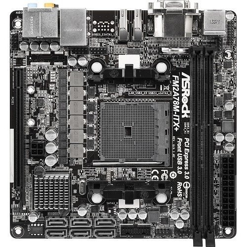 Продати Материнська плата AsRock FM2A78M-ITX+ (FM2+, AMD A78) за Trade-In у інтернет-магазині Телемарт - Київ, Дніпро, Україна фото