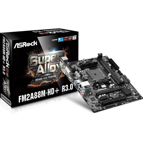 Продати Материнська плата AsRock FM2A88M-HD+ (FM2+, AMD A88X) за Trade-In у інтернет-магазині Телемарт - Київ, Дніпро, Україна фото