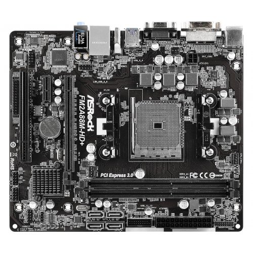 Продати Материнська плата AsRock FM2A88M-HD+ (FM2+, AMD A88X) за Trade-In у інтернет-магазині Телемарт - Київ, Дніпро, Україна фото