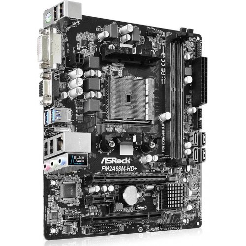 Продати Материнська плата AsRock FM2A88M-HD+ (FM2+, AMD A88X) за Trade-In у інтернет-магазині Телемарт - Київ, Дніпро, Україна фото