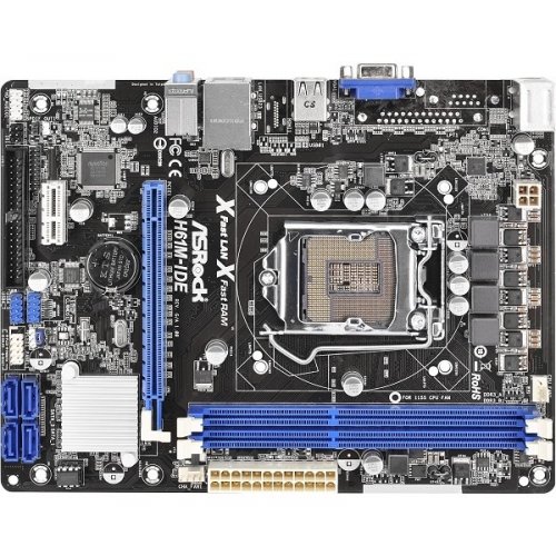 Продать Материнская плата AsRock H61M-IDE (s1155, Intel H61) по Trade-In интернет-магазине Телемарт - Киев, Днепр, Украина фото