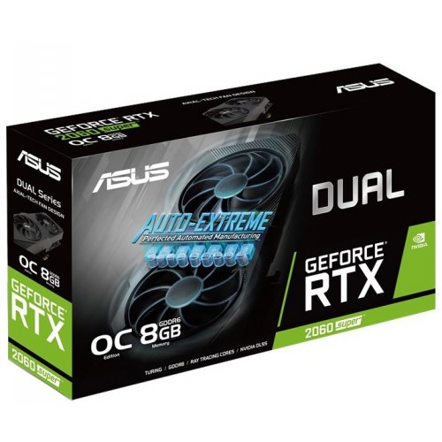 Фото Відеокарта Asus GeForce RTX 2060 SUPER Dual Evo V2 OC 8192MB (DUAL-RTX2060S-O8G-EVO-V2)