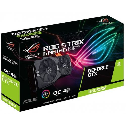 Фото Видеокарта Asus ROG GeForce GTX 1650 SUPER STRIX OC 4096MB (ROG-STRIX-GTX1650S-O4G-GAMING)
