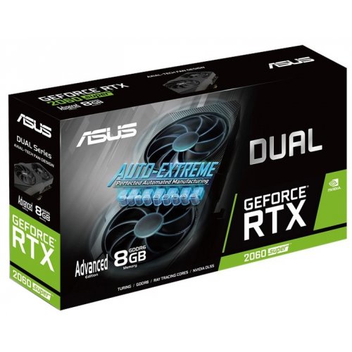 Фото Видеокарта Asus GeForce RTX 2060 SUPER Dual Evo V2 Advanced Edition 8192MB (DUAL-RTX2060S-A8G-EVO-V2)