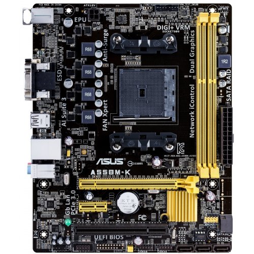 Продати Материнська плата Asus A55BM-K (FM2+, AMD A55) за Trade-In у інтернет-магазині Телемарт - Київ, Дніпро, Україна фото