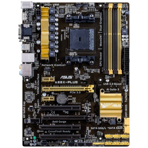 Продать Материнская плата Asus A88X-PLUS (FM2+, AMD A88X) по Trade-In интернет-магазине Телемарт - Киев, Днепр, Украина фото