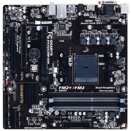 Продати Материнська плата Gigabyte GA-F2A78M-D3H (FM2+, AMD A78) за Trade-In у інтернет-магазині Телемарт - Київ, Дніпро, Україна фото