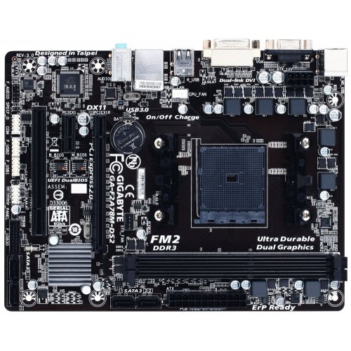 Продати Материнська плата Gigabyte GA-F2A78M-DS2 (FM2+, AMD A78) за Trade-In у інтернет-магазині Телемарт - Київ, Дніпро, Україна фото