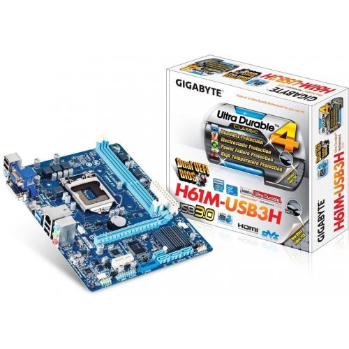 Продати Материнська плата Gigabyte GA-H61M-USB3H (s1155, Intel H61) за Trade-In у інтернет-магазині Телемарт - Київ, Дніпро, Україна фото