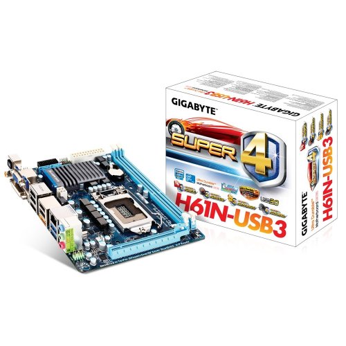 Продати Материнська плата Gigabyte GA-H61N-USB3 (s1155, Intel H61) за Trade-In у інтернет-магазині Телемарт - Київ, Дніпро, Україна фото