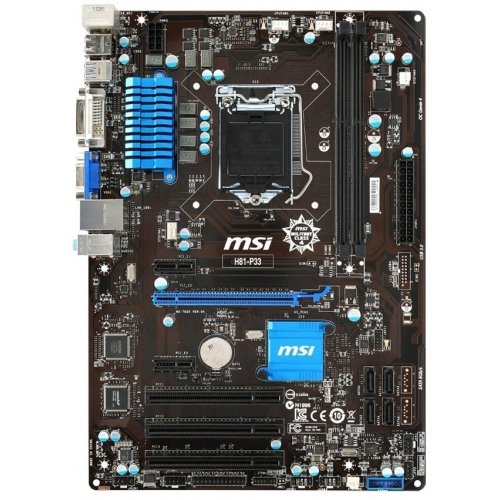 Продати Материнська плата MSI H81-P33 (s1150, Intel H81) за Trade-In у інтернет-магазині Телемарт - Київ, Дніпро, Україна фото