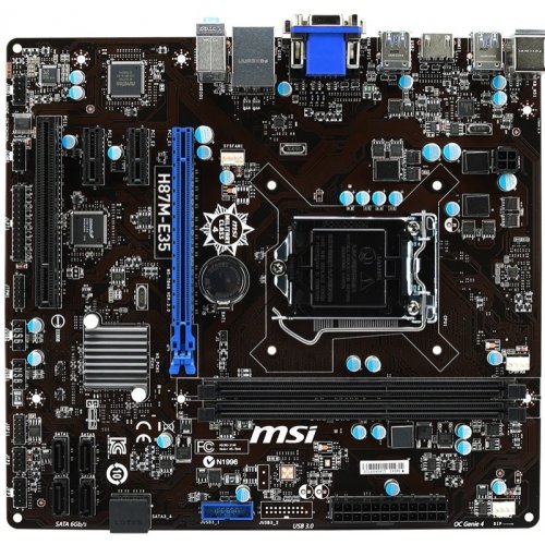 Продать Материнская плата MSI H87M-E35 (s1150, Intel H87) по Trade-In интернет-магазине Телемарт - Киев, Днепр, Украина фото