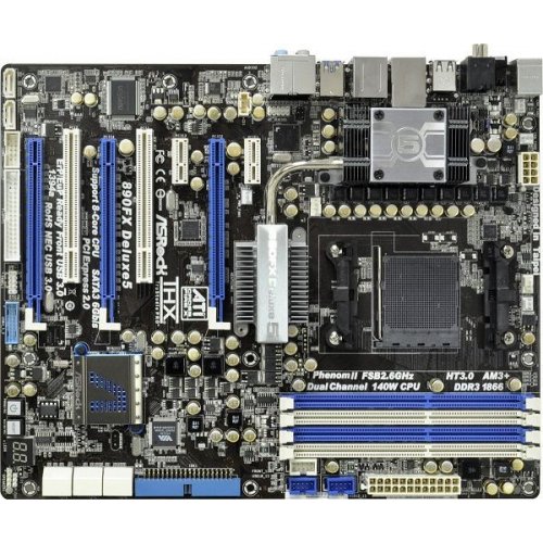 Продати Материнська плата AsRock 890FX DELUXE5 (AM3+, AMD 890FX) за Trade-In у інтернет-магазині Телемарт - Київ, Дніпро, Україна фото