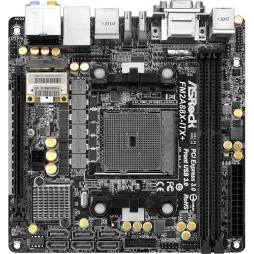 Продать Материнская плата AsRock FM2A88X-ITX+ (FM2+, AMD A88X) по Trade-In интернет-магазине Телемарт - Киев, Днепр, Украина фото