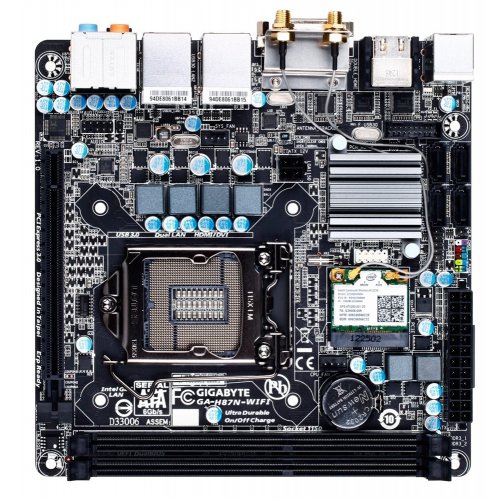 Продати Материнська плата Gigabyte GA-H87N-WIFI (s1150, Intel H87) за Trade-In у інтернет-магазині Телемарт - Київ, Дніпро, Україна фото