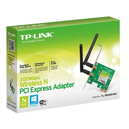 Сетевая карта TP-LINK TL-WN881ND купить в Украине: Киев, Днепр, Харьков, Одесса  | Низкая цена, отзывы, характеристики от TELEMART фото 2 Сетевая карта TP-LINK TL-WN881ND купить в Украине: Киев, Днепр, Харьков, Одесса  | Низкая цена, отзывы, характеристики от TELEMART фото