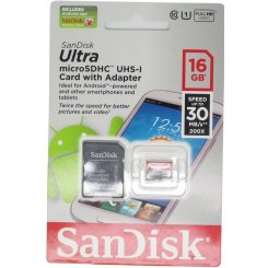 Карта пам'яті SanDisk microSDXC 64GB Class 10 UHS-I Ultra 30MB/s Android (с адаптером) (SDSDQUA-064G-U46A)