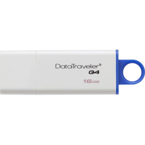 Купить Накопитель Kingston DataTraveler G4 USB 3.0 16GB Blue (DTIG4/16GB) - цена в Харькове, Киеве, Днепре, Одессе
в интернет-магазине Telemart фото