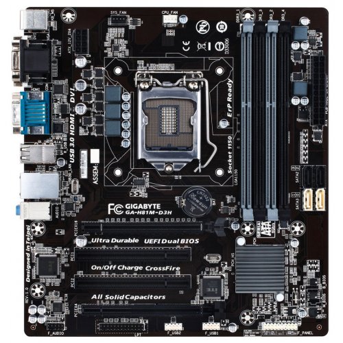 Продати Материнська плата Gigabyte GA-H81M-D3H (s1150, Intel H81) за Trade-In у інтернет-магазині Телемарт - Київ, Дніпро, Україна фото
