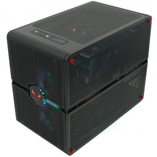 Корпус RIOTORO Morpheus GPX100 без БП Black купити з перевіркою сумісності: огляд, характеристики, ціна у Києві, Львові, Вінниці, Хмельницькому, Івано-Франківську, Україні | інтернет-магазин TELEMART.UA фото