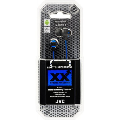 Наушники JVC HA-FR201 Mic Blue купить в Украине | Telemart фото