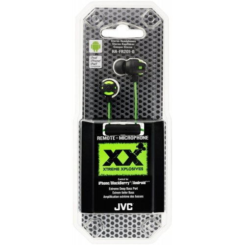 Наушники JVC HA-FR201 Mic Green купить в Украине | Telemart фото