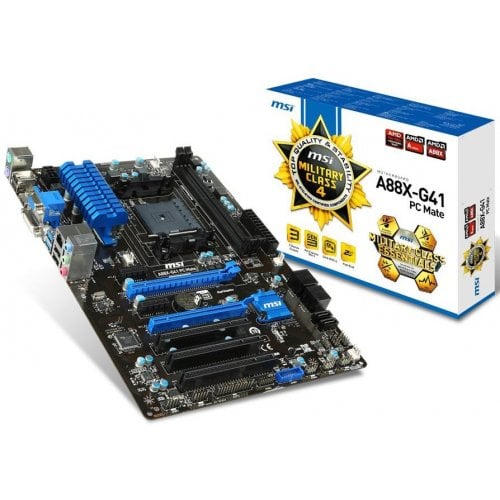 Продати Материнська плата MSI A88X-G41 PC MATE (sFM2+, AMD A88X) за Trade-In у інтернет-магазині Телемарт - Київ, Дніпро, Україна фото