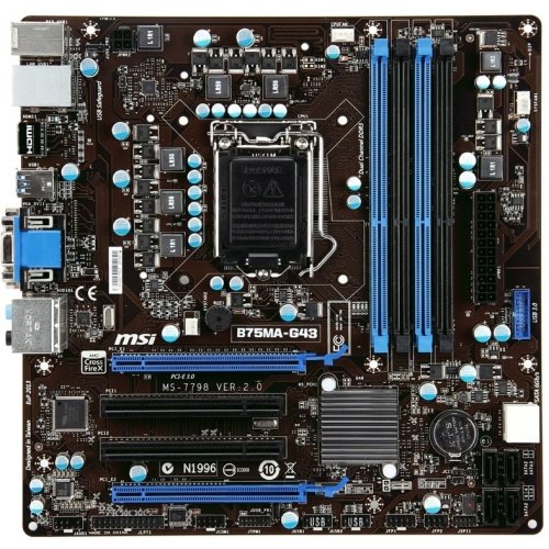 Продать Материнская плата MSI B75MA-G43 (s1155, Intel B75) по Trade-In интернет-магазине Телемарт - Киев, Днепр, Украина фото