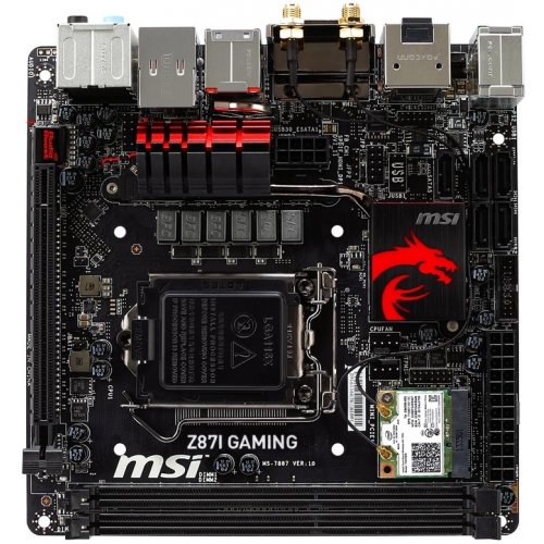 Продать Материнская плата MSI Z87I GAMING AC (s1150, Intel Z87) по Trade-In интернет-магазине Телемарт - Киев, Днепр, Украина фото