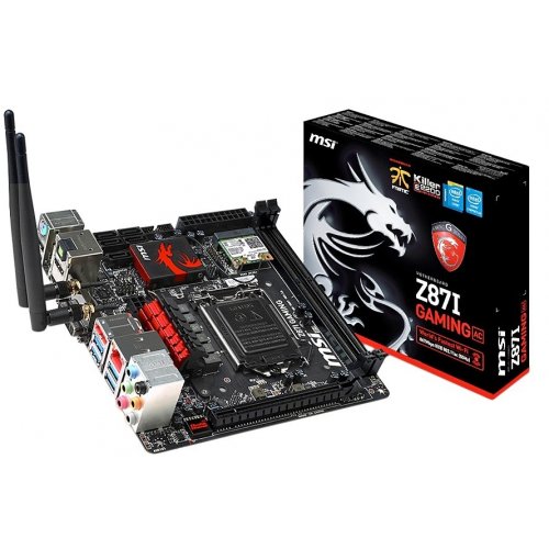 Продать Материнская плата MSI Z87I GAMING AC (s1150, Intel Z87) по Trade-In интернет-магазине Телемарт - Киев, Днепр, Украина фото