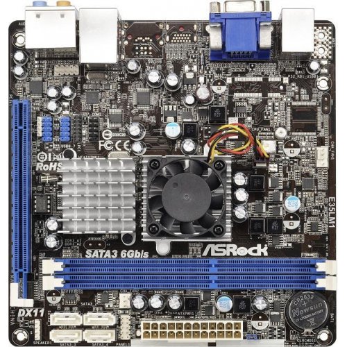 Продать Материнская плата AsRock E35LM1 (AMD A50M) по Trade-In интернет-магазине Телемарт - Киев, Днепр, Украина фото
