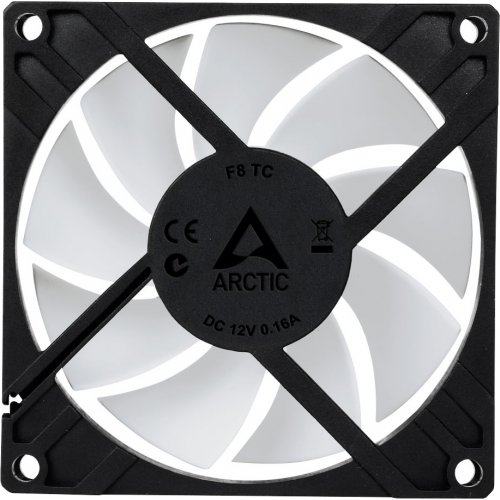 Продати Кулер для корпуса Arctic F8 TC (AFACO-080T0-GBA01) Black/White за Trade-In у інтернет-магазині Телемарт - Київ, Дніпро, Україна фото