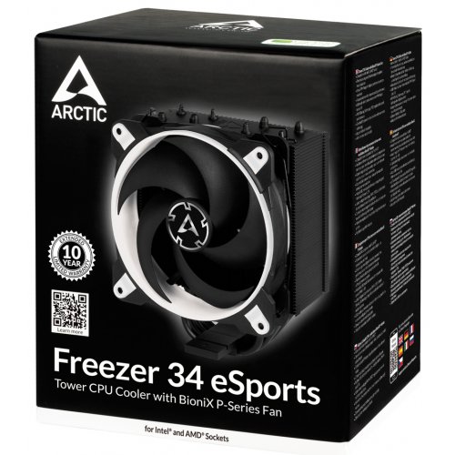 Продать Кулер Arctic Freezer 34 eSports (ACFRE00057A) Black/White по Trade-In интернет-магазине Телемарт - Киев, Днепр, Украина фото
