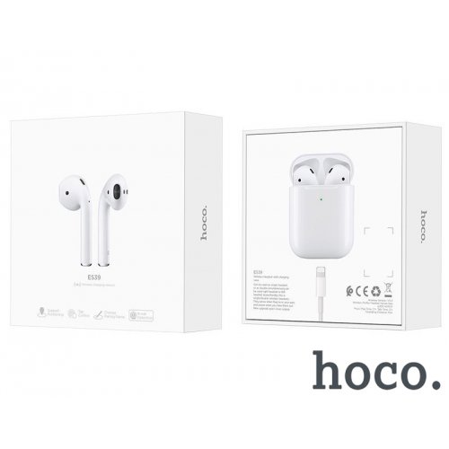 Photo Headset Hoco ES39 AirPods with Wireless Charging Case White