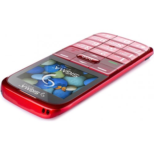 Купить Мобильный телефон Sigma mobile Comfort 50 Slim Red - цена в Харькове, Киеве, Днепре, Одессе
в интернет-магазине Telemart фото