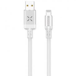 USB Кабель Usams U16 Voice Control Led Flowing USB to Lightning 2A 5V 1m Data/Charge White