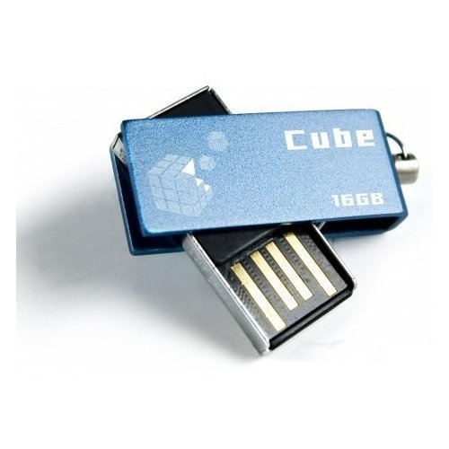 Купити Накопичувач GoodRAM Cube 16GB Blue (PD16GH2GRCUBR9) - ціна в Києві, Львові, Вінниці, Хмельницькому, Франківську, Україні | інтернет-магазин TELEMART.UA фото